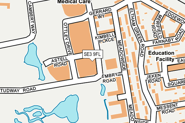 SE3 9FL map - OS OpenMap – Local (Ordnance Survey)