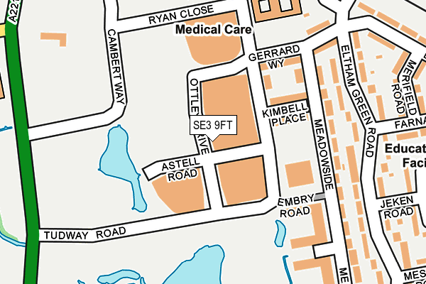 SE3 9FT map - OS OpenMap – Local (Ordnance Survey)