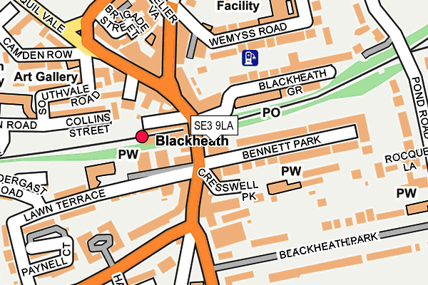 Map of TRIPTYCH THEATRE LTD at local scale