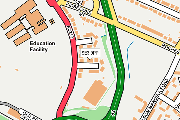 SE3 9PP map - OS OpenMap – Local (Ordnance Survey)