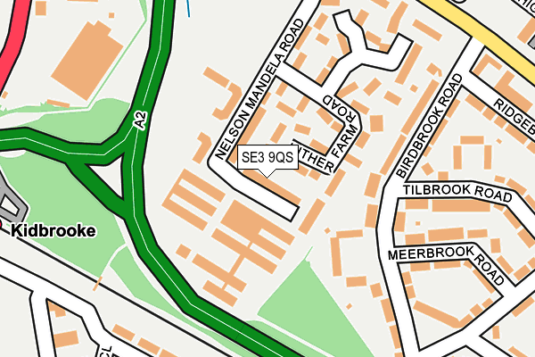 SE3 9QS map - OS OpenMap – Local (Ordnance Survey)
