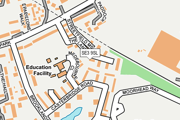 SE3 9SL map - OS OpenMap – Local (Ordnance Survey)