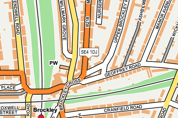 SE4 1DJ map - OS OpenMap – Local (Ordnance Survey)