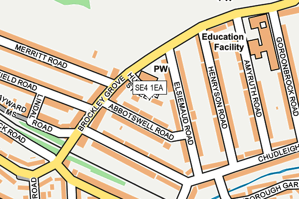 SE4 1EA map - OS OpenMap – Local (Ordnance Survey)