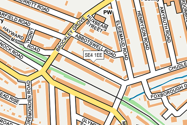 SE4 1EE map - OS OpenMap – Local (Ordnance Survey)