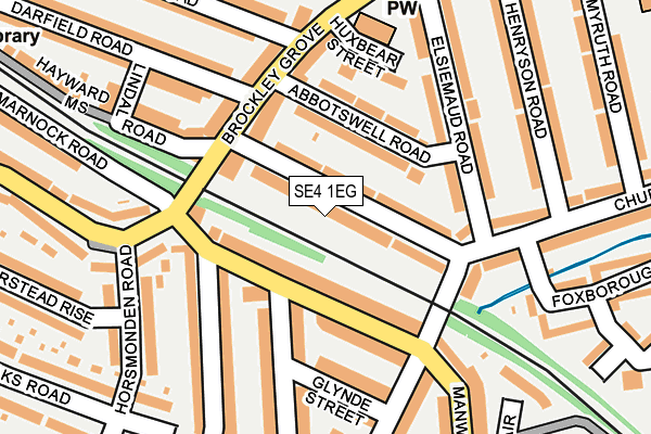 SE4 1EG map - OS OpenMap – Local (Ordnance Survey)