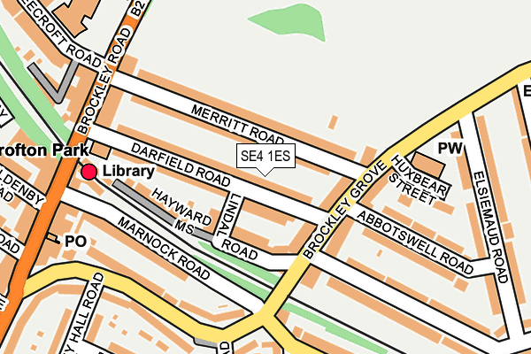 SE4 1ES map - OS OpenMap – Local (Ordnance Survey)