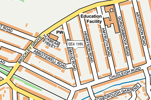 SE4 1HN map - OS OpenMap – Local (Ordnance Survey)