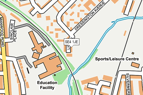 SE4 1JE map - OS OpenMap – Local (Ordnance Survey)