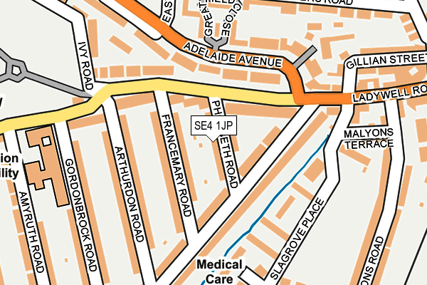 SE4 1JP map - OS OpenMap – Local (Ordnance Survey)