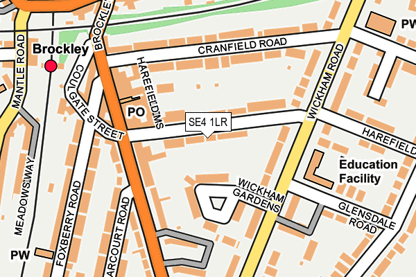 SE4 1LR map - OS OpenMap – Local (Ordnance Survey)
