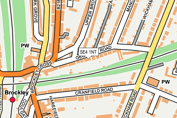 SE4 1NT map - OS OpenMap – Local (Ordnance Survey)