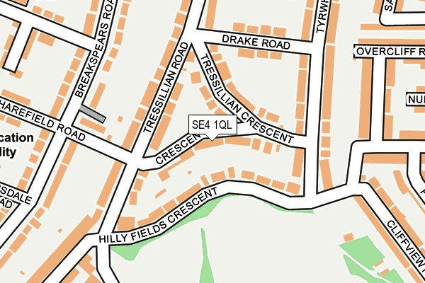 SE4 1QL map - OS OpenMap – Local (Ordnance Survey)
