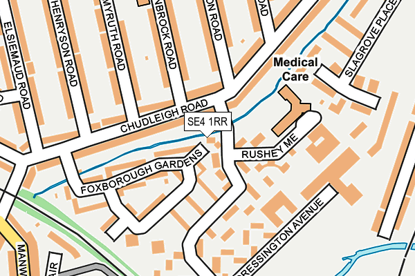 SE4 1RR map - OS OpenMap – Local (Ordnance Survey)