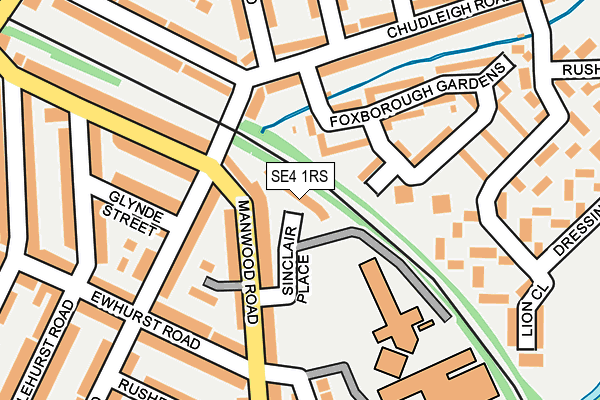 SE4 1RS map - OS OpenMap – Local (Ordnance Survey)