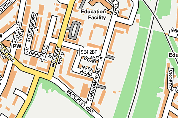 SE4 2BP map - OS OpenMap – Local (Ordnance Survey)