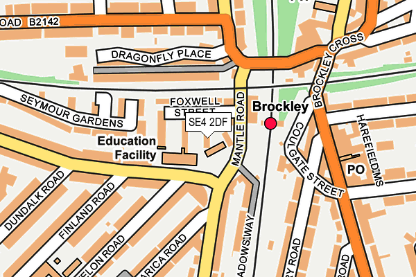 SE4 2DF map - OS OpenMap – Local (Ordnance Survey)