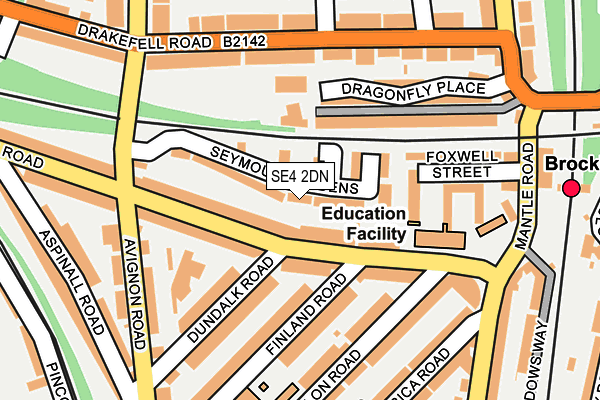 SE4 2DN map - OS OpenMap – Local (Ordnance Survey)