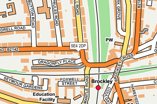 SE4 2DP map - OS OpenMap – Local (Ordnance Survey)