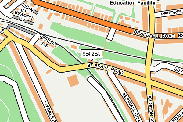 SE4 2EA map - OS OpenMap – Local (Ordnance Survey)