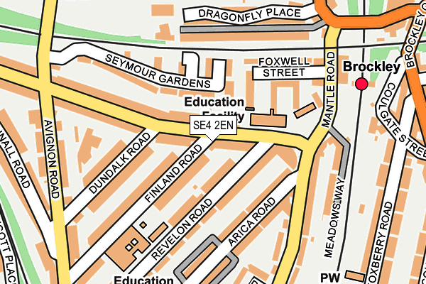 SE4 2EN map - OS OpenMap – Local (Ordnance Survey)