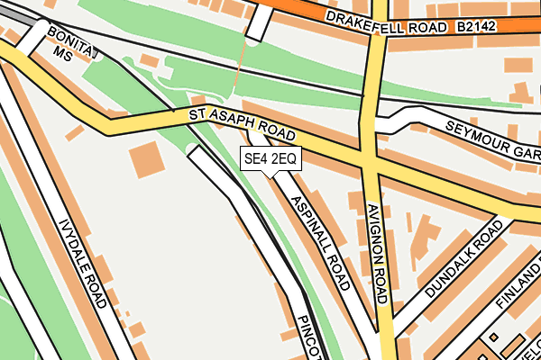 SE4 2EQ map - OS OpenMap – Local (Ordnance Survey)