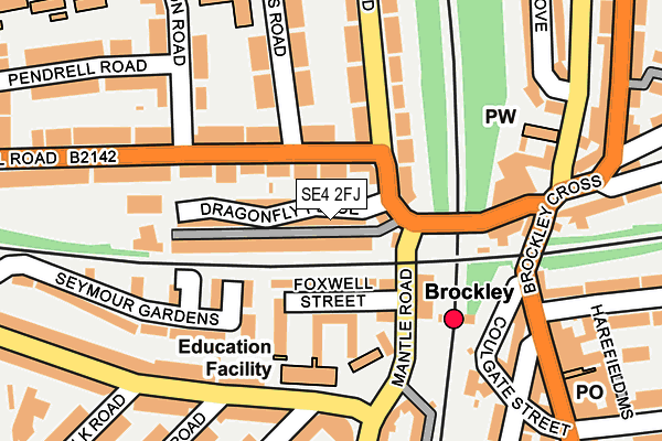 SE4 2FJ map - OS OpenMap – Local (Ordnance Survey)