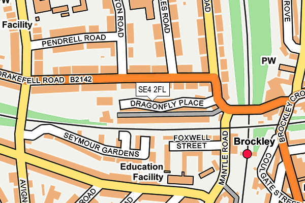 SE4 2FL map - OS OpenMap – Local (Ordnance Survey)