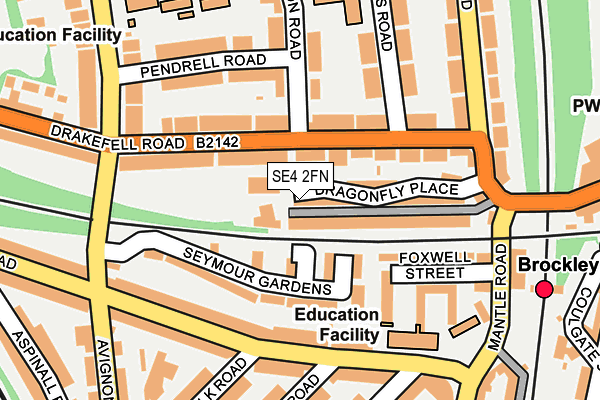 SE4 2FN map - OS OpenMap – Local (Ordnance Survey)