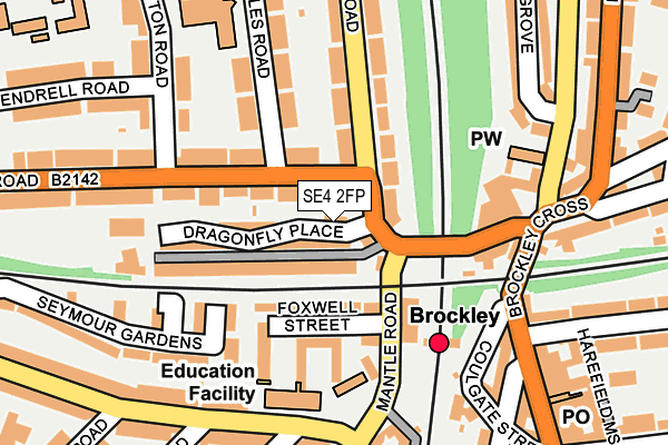 SE4 2FP map - OS OpenMap – Local (Ordnance Survey)