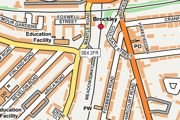SE4 2FR map - OS OpenMap – Local (Ordnance Survey)