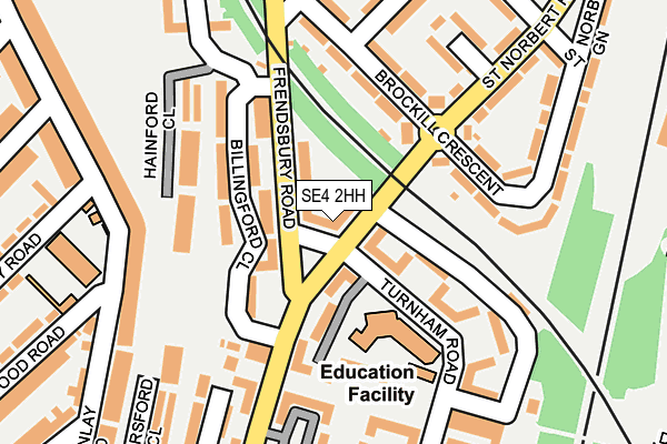 SE4 2HH map - OS OpenMap – Local (Ordnance Survey)