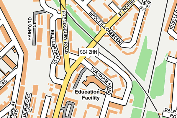 SE4 2HN map - OS OpenMap – Local (Ordnance Survey)
