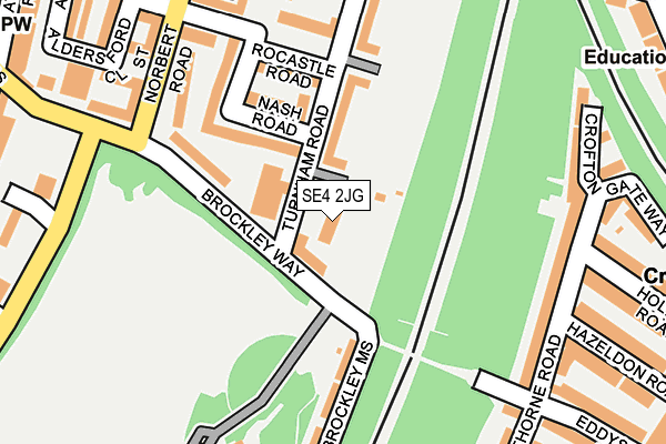 SE4 2JG map - OS OpenMap – Local (Ordnance Survey)