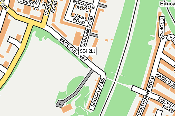 SE4 2LJ map - OS OpenMap – Local (Ordnance Survey)
