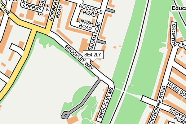 SE4 2LY map - OS OpenMap – Local (Ordnance Survey)