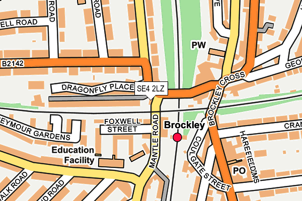 SE4 2LZ map - OS OpenMap – Local (Ordnance Survey)