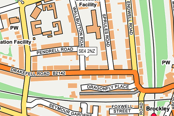 SE4 2NZ map - OS OpenMap – Local (Ordnance Survey)