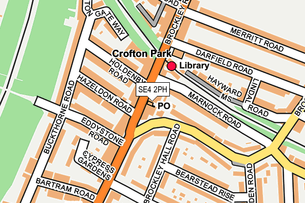 SE4 2PH map - OS OpenMap – Local (Ordnance Survey)