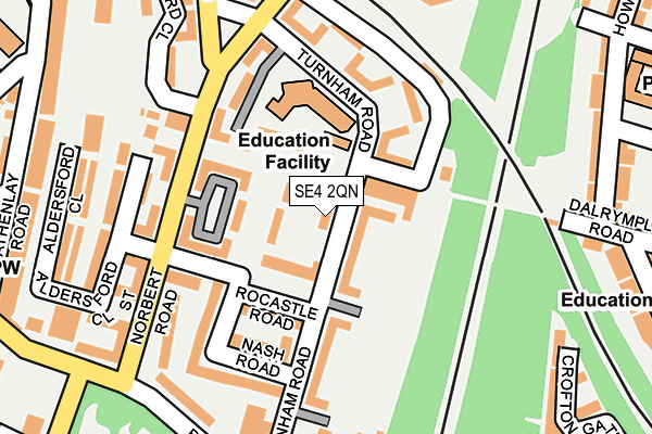 SE4 2QN map - OS OpenMap – Local (Ordnance Survey)