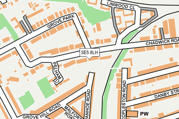 Map of 18 GROVE PARK LIMITED at local scale