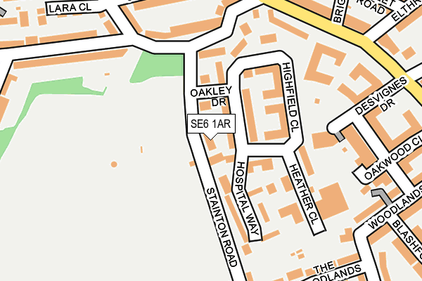 SE6 1AR map - OS OpenMap – Local (Ordnance Survey)