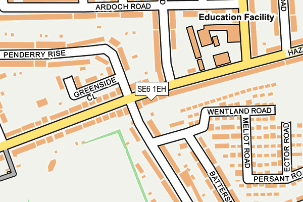 SE6 1EH map - OS OpenMap – Local (Ordnance Survey)