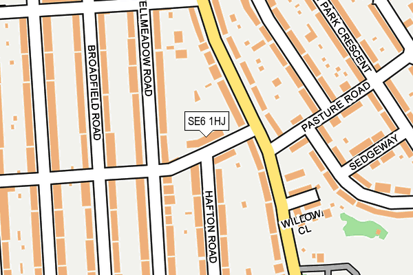 SE6 1HJ map - OS OpenMap – Local (Ordnance Survey)
