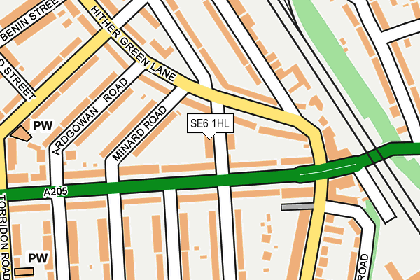SE6 1HL map - OS OpenMap – Local (Ordnance Survey)