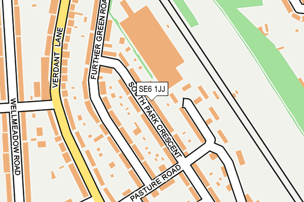 SE6 1JJ map - OS OpenMap – Local (Ordnance Survey)