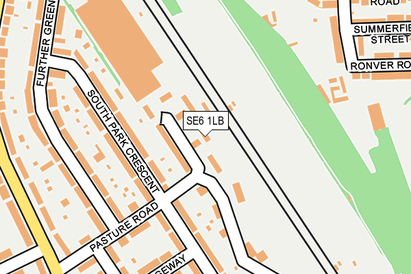 SE6 1LB map - OS OpenMap – Local (Ordnance Survey)