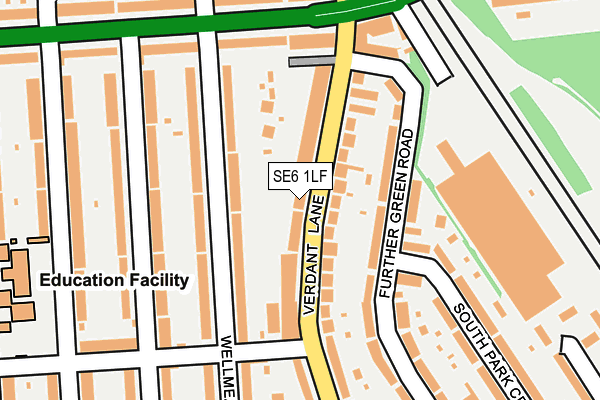 SE6 1LF map - OS OpenMap – Local (Ordnance Survey)
