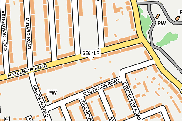 SE6 1LR map - OS OpenMap – Local (Ordnance Survey)