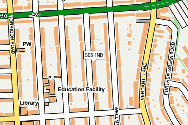 SE6 1ND map - OS OpenMap – Local (Ordnance Survey)